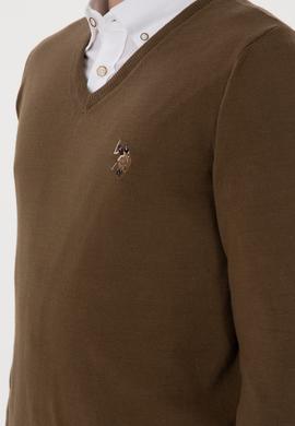 Erkek Haki Basic Kazak - 50288885069