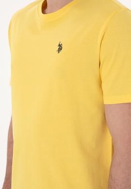 Erkek Sarı Basic Tişört - 50281948079