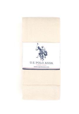 Kız Çocuk Ekru Zincir Örgü Dokulu Külotlu Çorap - 50295796001