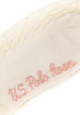 Kız Çocuk Ekru Zincir Örgü Dokulu Külotlu Çorap - 50295796001