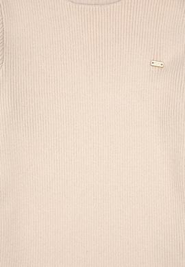 Kız Çocuk Krem Bisiklet Yaka Kazak - 50297224006