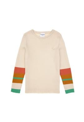 Kız Çocuk Krem Bisiklet Yaka Kazak - 50297224006