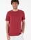 Erkek Regular Fit Bisiklet Yaka Vişne Basic Tişört