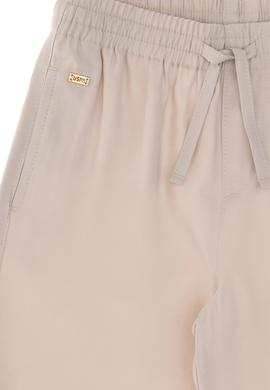 Kız Çocuk Bej Loose Fit Modal Karışımlı Kanvas Pantolon - 50309120011