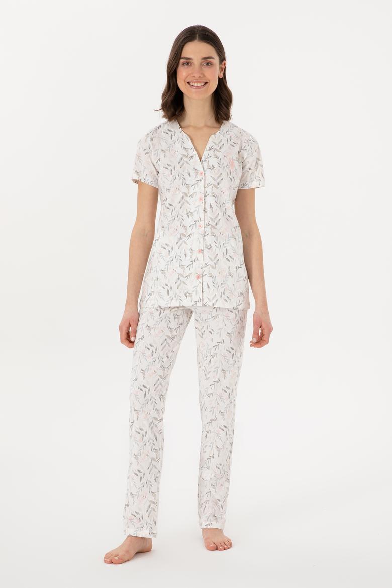 Kadın Ekru Pijama Takımı
