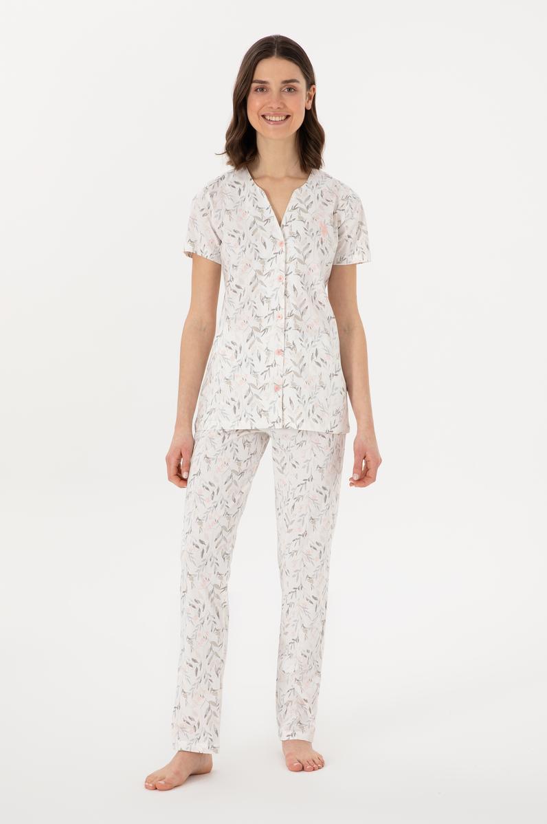 Kadın Ekru Pijama Takımı