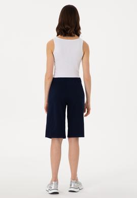 Kadın Lacivert Örme Şort - 50300866006