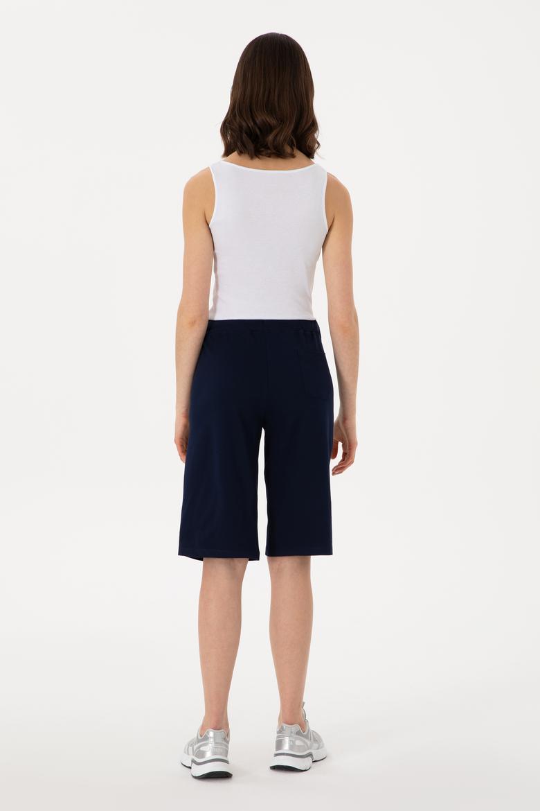 Kadın Lacivert Örme Şort - 50300866006