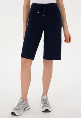 Kadın Lacivert Örme Şort - 50300866006