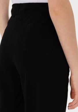 Kadın Siyah Örme Şort - 50300866015