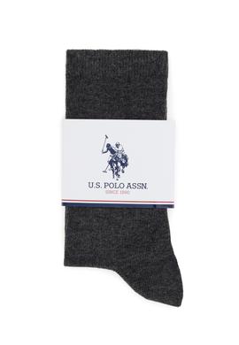 Kadın Gri Melanj Çorap - 50306834003