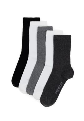 Kadın Gri Melanj Çorap - 50306834003