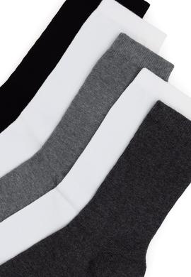 Kadın Gri Melanj Çorap - 50306834003