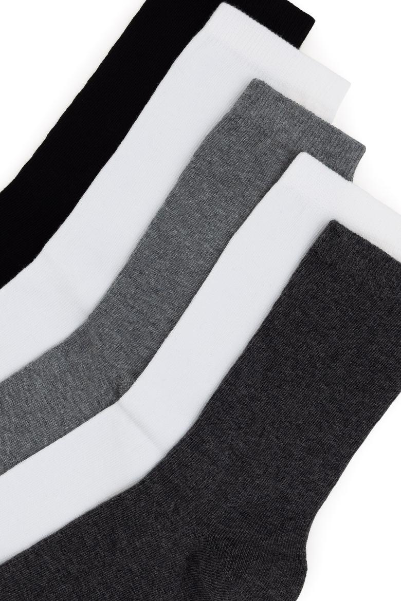 Kadın Gri Melanj Çorap - 50306834003