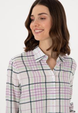 Kadın Lila Uzun Kollu Gömlek - 50280938001