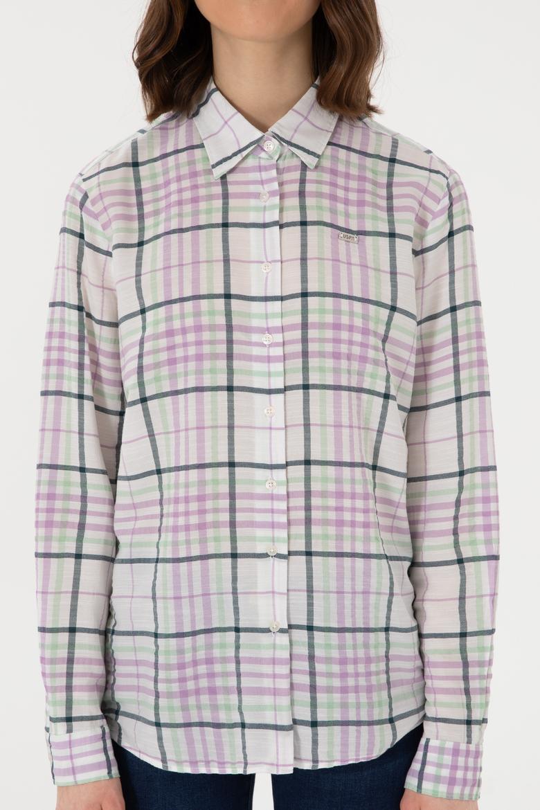 Kadın Lila Uzun Kollu Gömlek - 50280938001