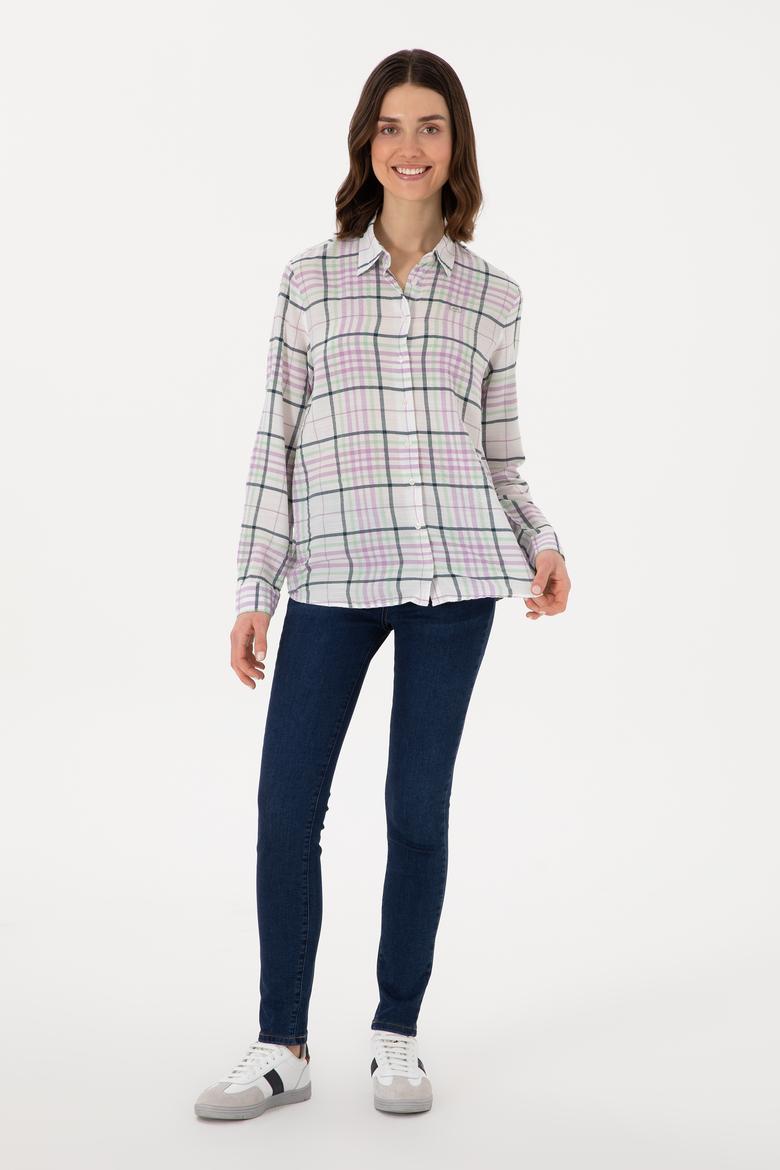 Kadın Lila Uzun Kollu Gömlek - 50280938001