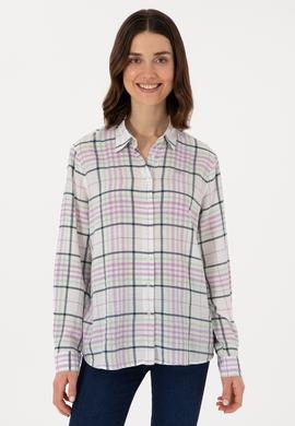 Kadın Lila Uzun Kollu Gömlek - 50280938001