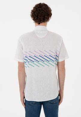 Erkek Saks Kısa Kollu Gömlek - 50283812008