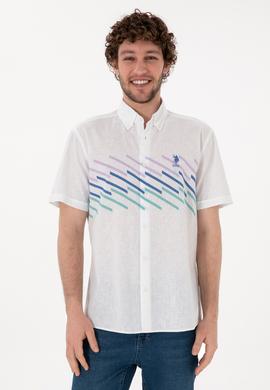 Erkek Saks Kısa Kollu Gömlek - 50283812008