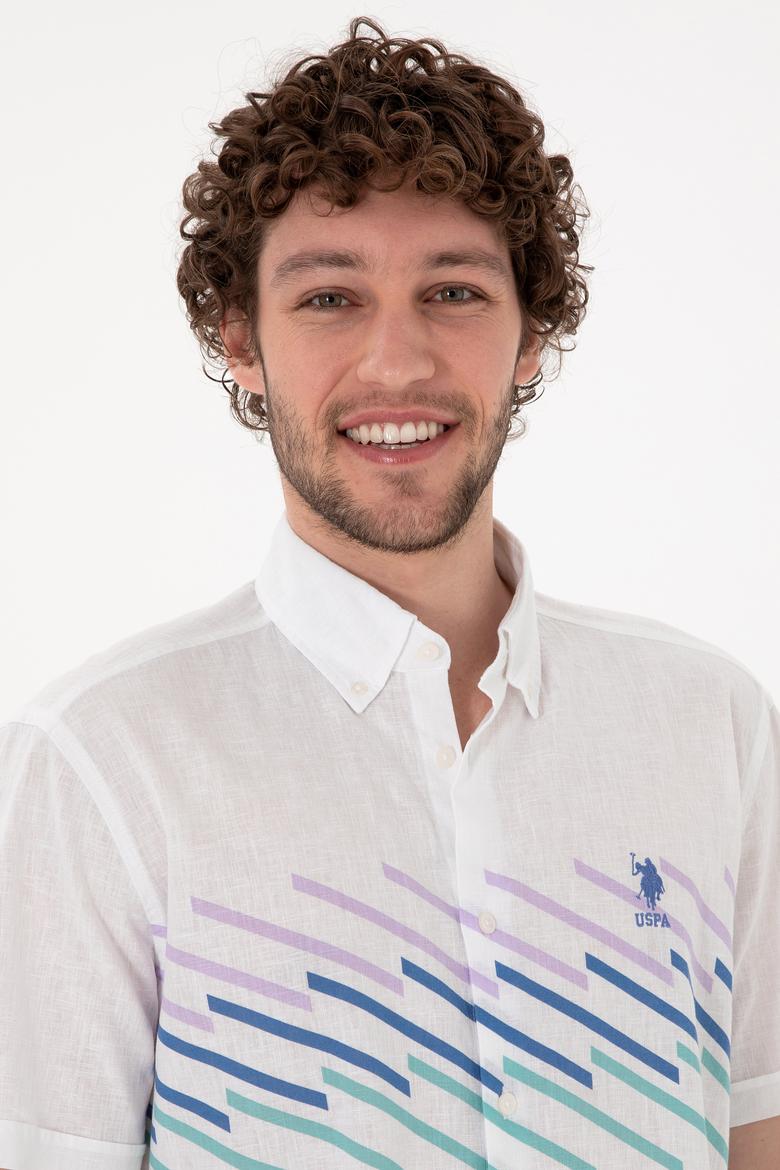 Erkek Saks Kısa Kollu Gömlek - 50283812008