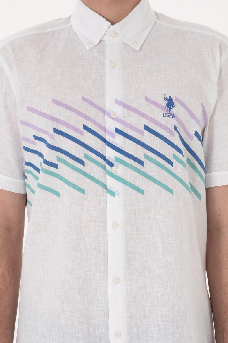 Erkek Saks Kısa Kollu Gömlek - 50283812008