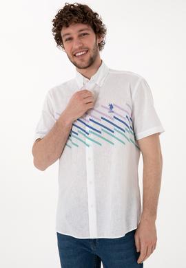 Erkek Saks Kısa Kollu Gömlek - 50283812008