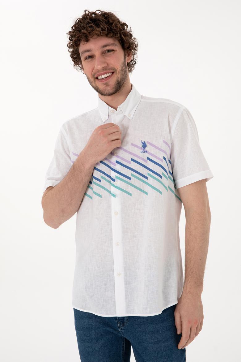 Erkek Saks Kısa Kollu Gömlek - 50283812008