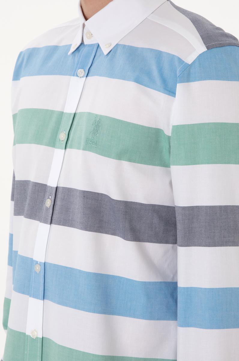 Erkek Yeşil Uzun Kollu Gömlek