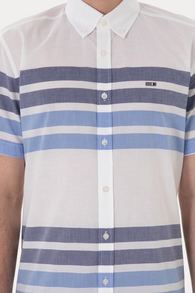 Erkek Saks Kısa Kollu Gömlek - 50282874004