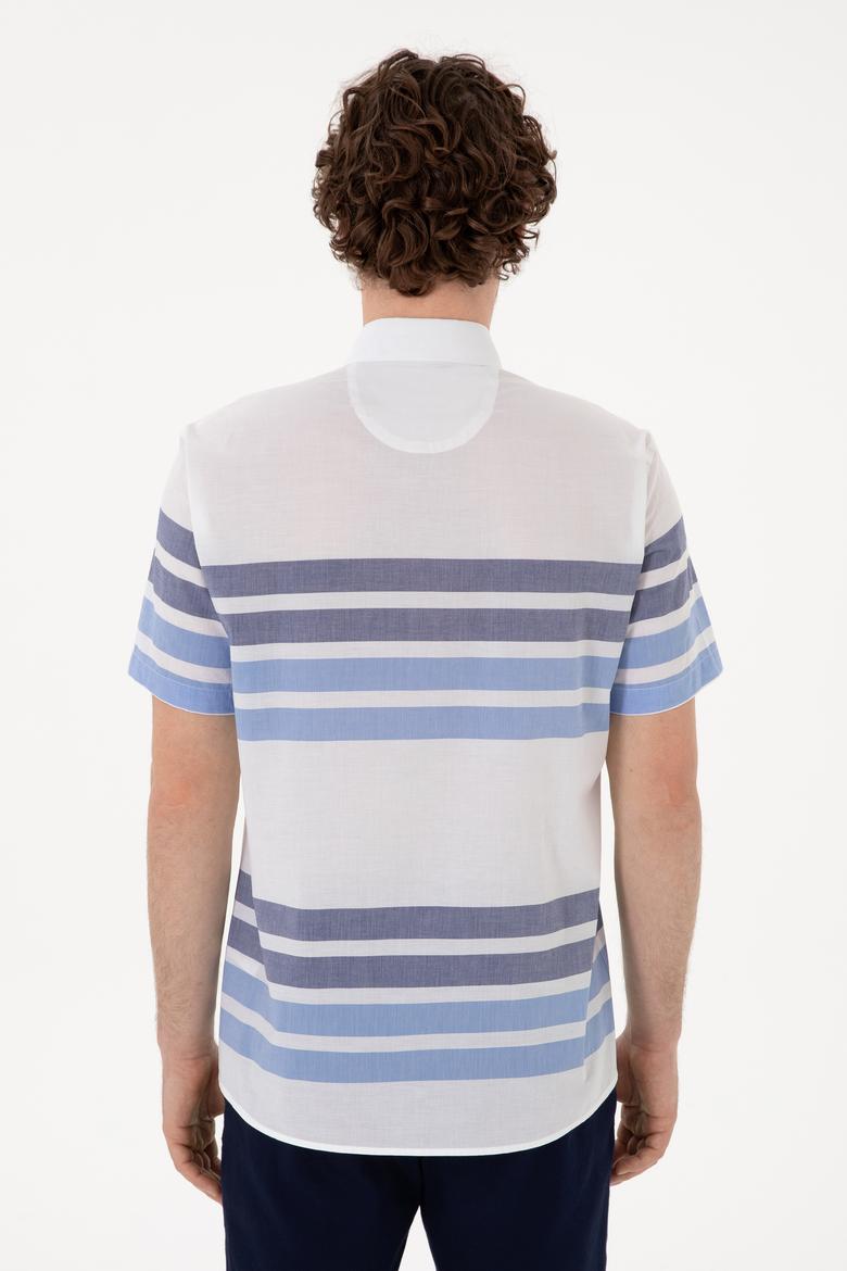 Erkek Saks Kısa Kollu Gömlek - 50282874004