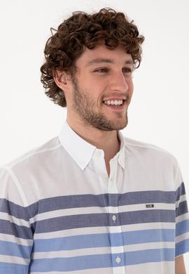 Erkek Saks Kısa Kollu Gömlek - 50282874004