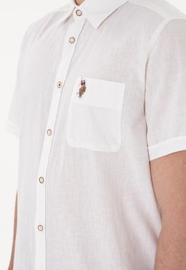 Erkek Beyaz Kısa Kollu Gömlek - 50297896005