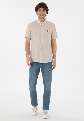 Erkek Taş Kısa Kollu Gömlek - 50306324050