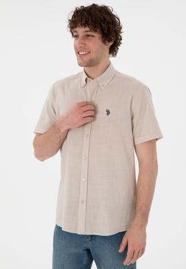 Erkek Taş Kısa Kollu Gömlek - 50306324050