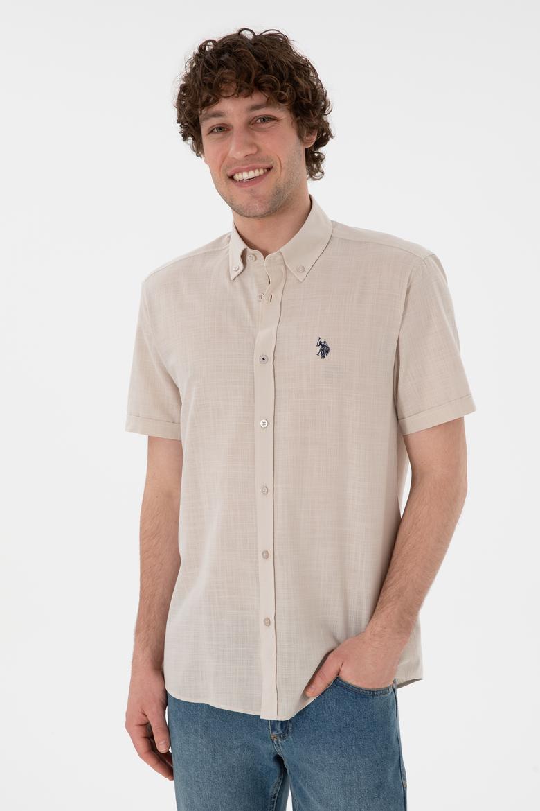 Erkek Taş Kısa Kollu Gömlek - 50306324050