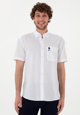 Erkek Beyaz Kısa Kollu Gömlek - 50305707009