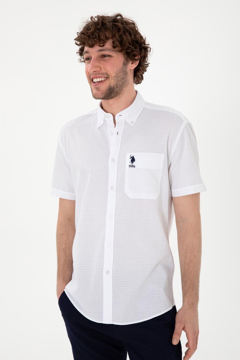 Erkek Beyaz Kısa Kollu Gömlek - 50305707009