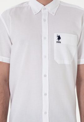 Erkek Beyaz Kısa Kollu Gömlek - 50305707009