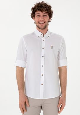 Erkek Beyaz Uzun Kollu Gömlek - 50305696009