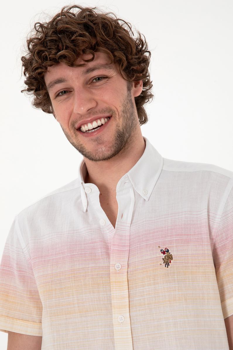 Erkek Kırmızı Kısa Kollu Gömlek