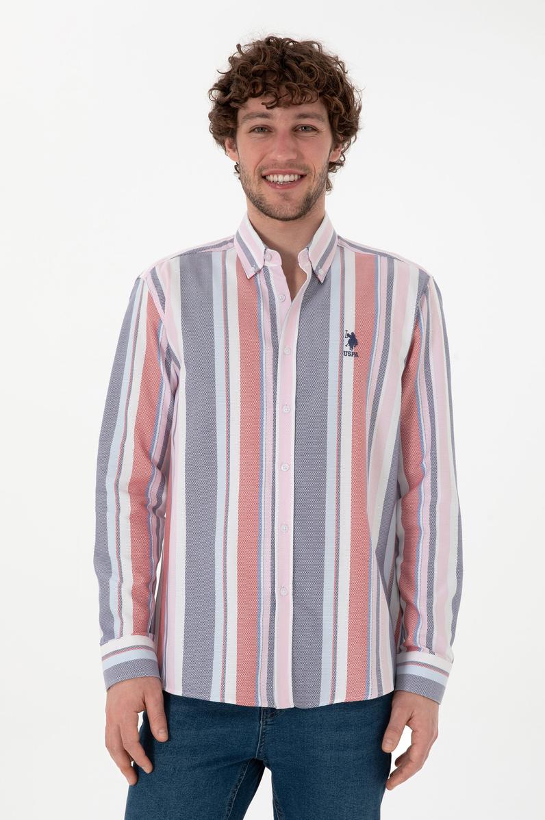 Erkek Kırmızı Uzun Kollu Gömlek