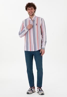 Erkek Kırmızı Uzun Kollu Gömlek - 50299787024