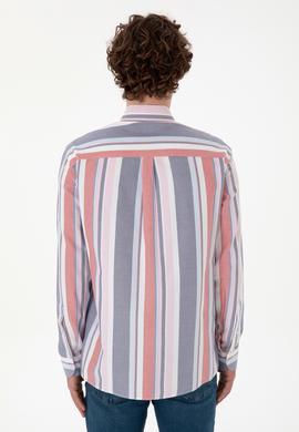 Erkek Kırmızı Uzun Kollu Gömlek - 50299787024