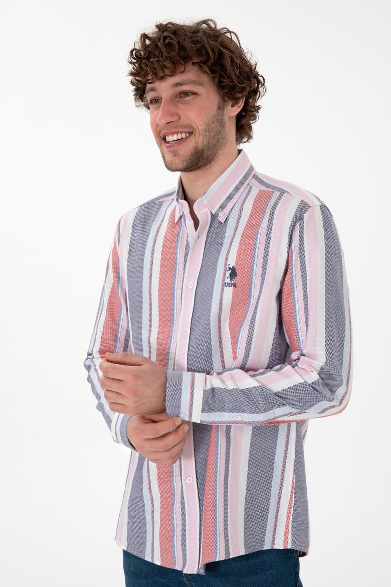 Erkek Kırmızı Uzun Kollu Gömlek - 50299787024