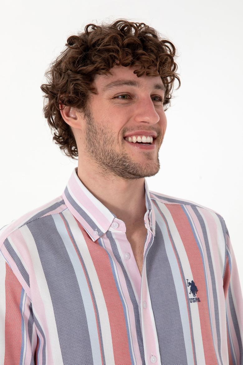 Erkek Kırmızı Uzun Kollu Gömlek - 50299787024