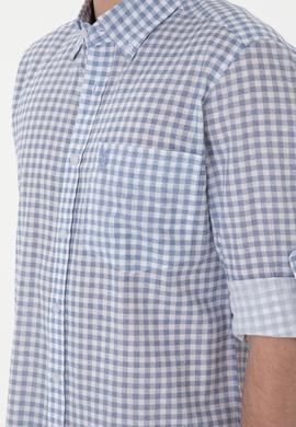 Erkek Açık Mavi Uzun Kollu Gömlek - 50300203006