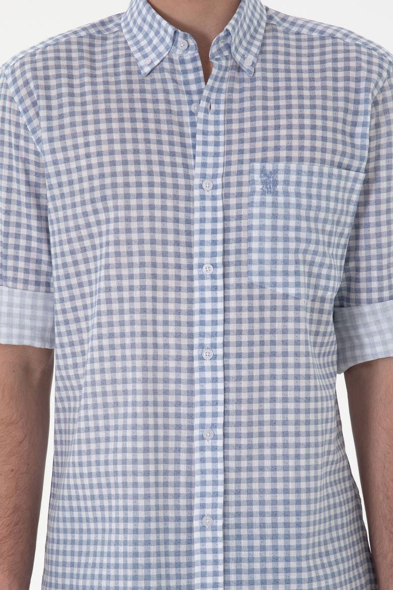 Erkek Açık Mavi Uzun Kollu Gömlek - 50300203006