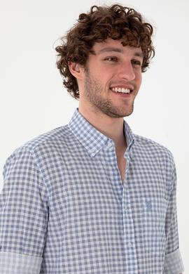 Erkek Açık Mavi Uzun Kollu Gömlek - 50300203006