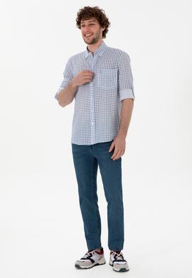 Erkek Açık Mavi Uzun Kollu Gömlek - 50300203006